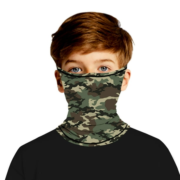 2 Packs Kids Face Cover Neck Gaiter for Cycling Hiking Sport Outdoor Washable and Reusable
